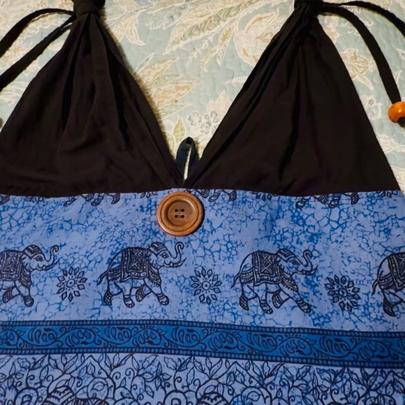 Boho-Chic vintage Thai/elephant motif, shoulder bag w/adj straps used - Picture 2 of 7